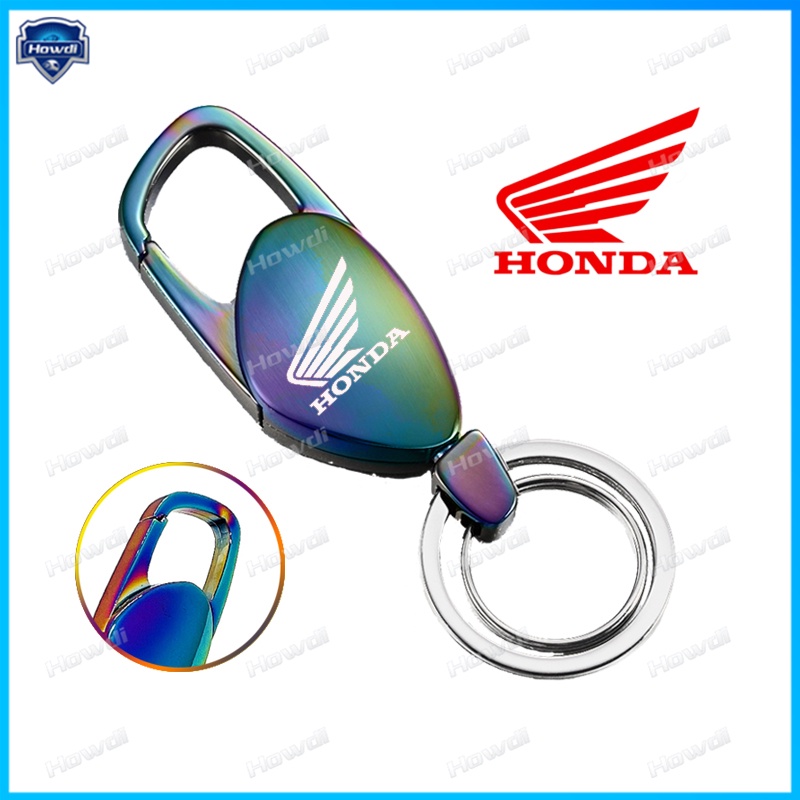 Gantungan Kunci Bahan Stainless steel Dengan logo Untuk Honda Motor