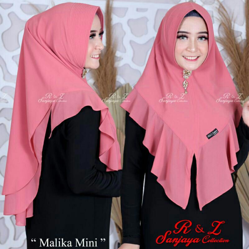 KERUDUNG KHIMAR MALIKA CERUTY PREMIUM/KHIMAR MALIKA BUSA ANTEM SIZE L-4
