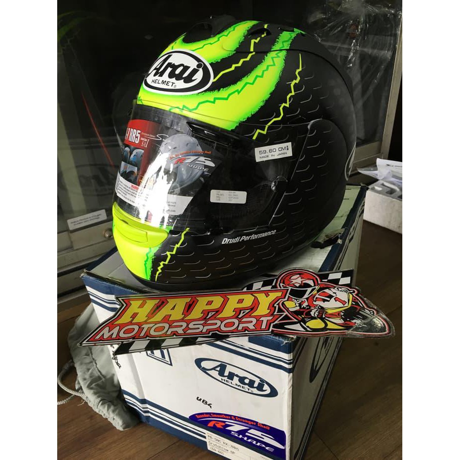 BRAND NEW HELM ARAI RX7RR5 SIZE L ORIGINAL JAPAN CAL CRUTCHLOW NONSNI