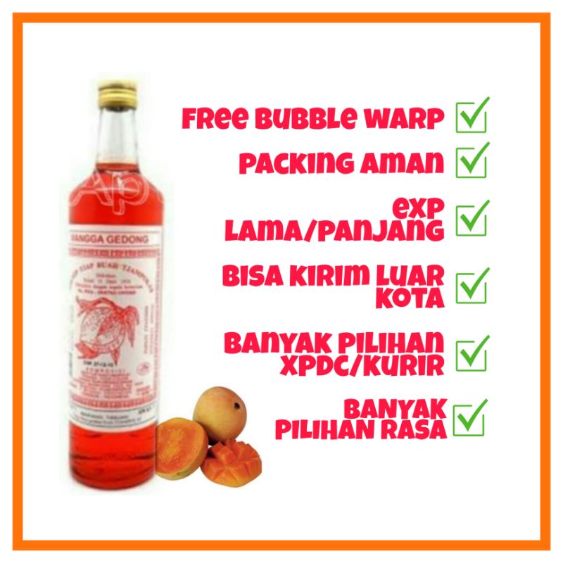 

Sirup Tjampolay khas Oleh2 Cirebon rasa mangga gedong sirop seger EXP DES 2025