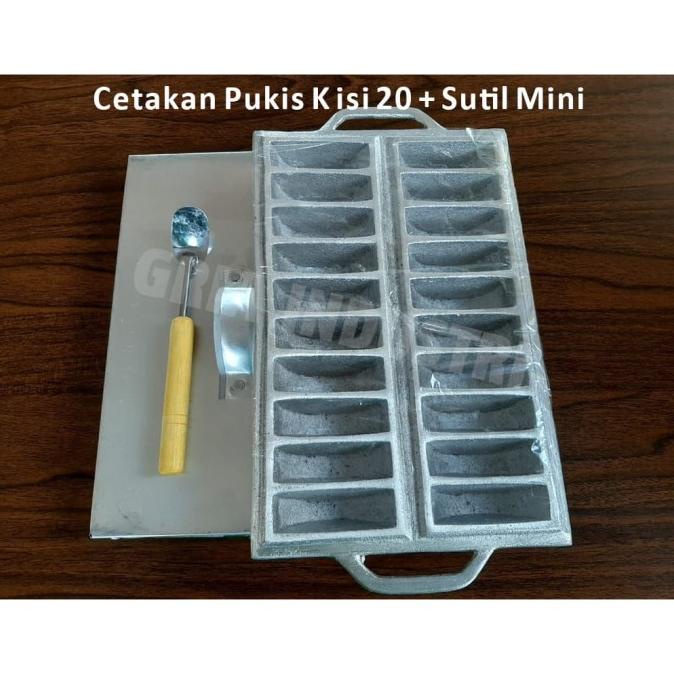Promo Cetakan Kue Pukis K isi 20 + Sutil Mini