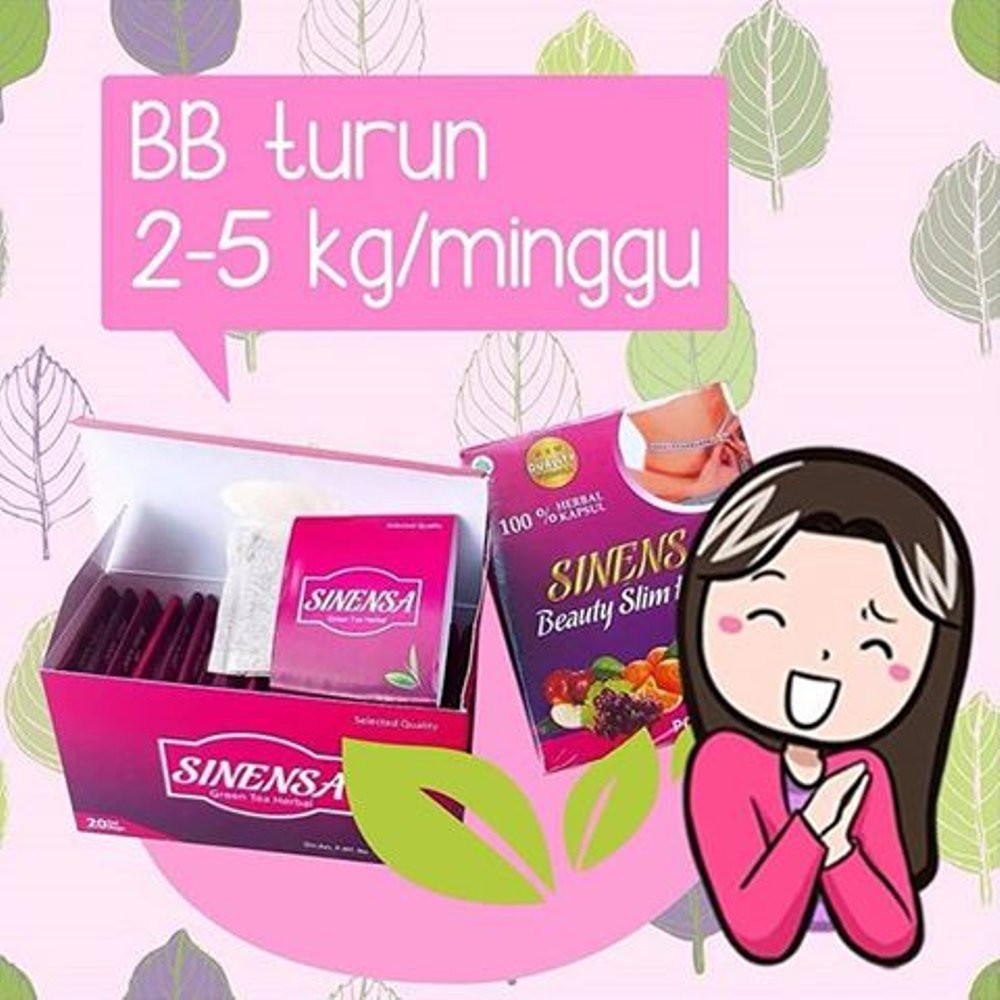 Promo PAKET Sinensa Beauty Slim Herbal Dan Green Tea Diskon