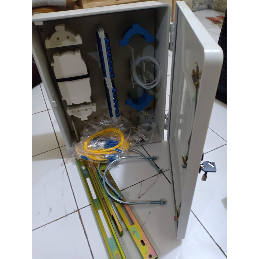 Box Odc 48 Core Pole SC UPC / ODC ODP Wall Pole 48 Core Lengkap Adaptor Pigtail