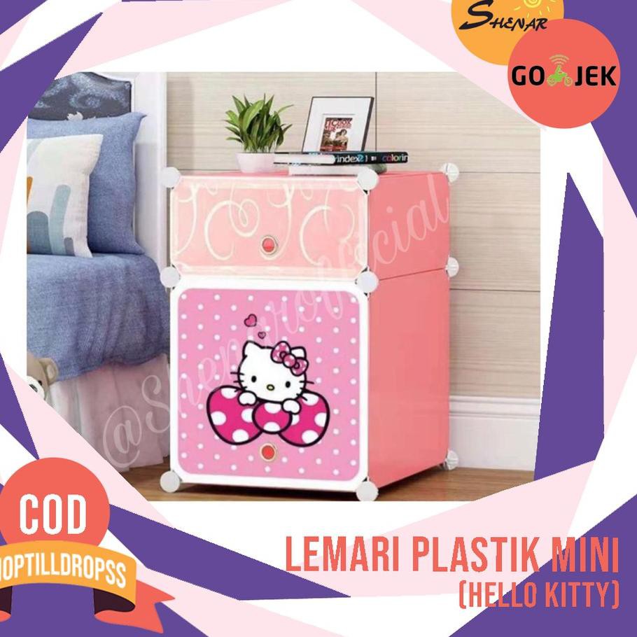 ♡ LEMARI PLASTIK MINI/LEMARI SERBAGUNA/LEMARI PLASTIK/LEMARI PAKAIAN PORTABLE , SHENAR ☝