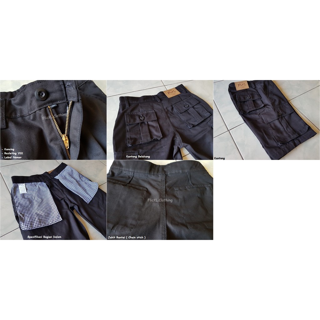 Celana Pendek Cargo Pria Pants PDL Safari