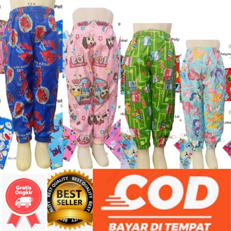 Celana Jogger Anak Karakter // Bahan Nyaman // Usia 1-2 Tahun // Size S