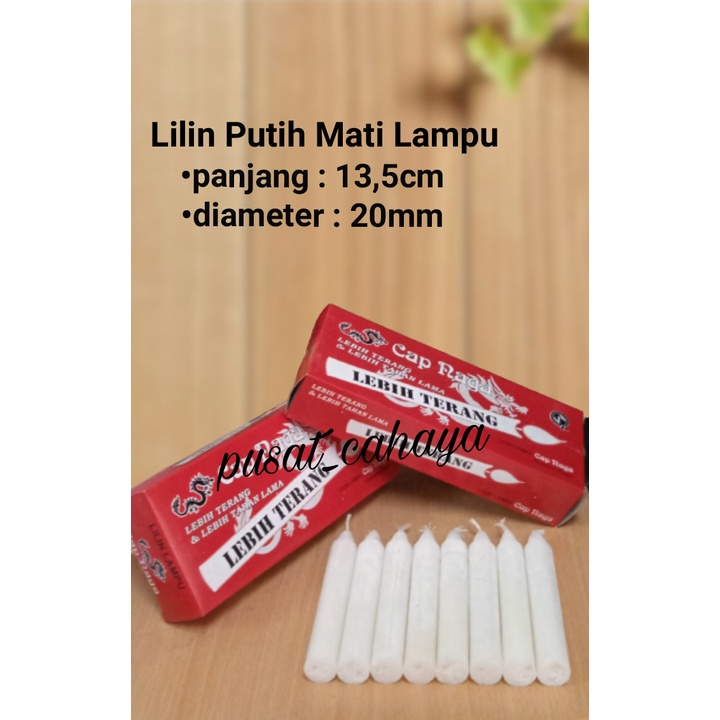 Lilin Putih Mati Lampu Lilin Jumbo