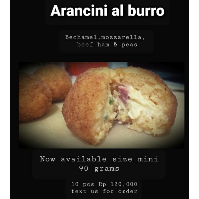 

Mini Arancini Al Burro 10pcs