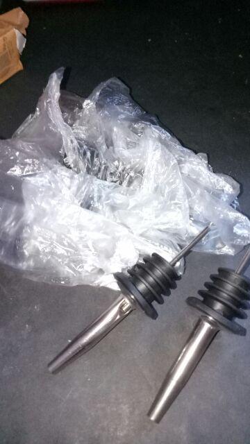 Mumantab Stainless Steel Liquor Spirit Pourer Flow Wine Bottle Pour Spout Stopp