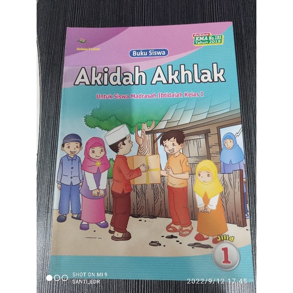 Buku Akidah Akhlak untuk Kelas 1 MI