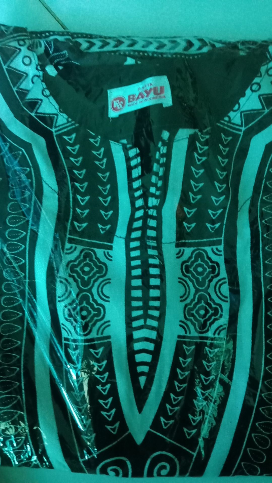 Promo Atasan Unisex Baju Bali Motif Dashiki Hitam Putih