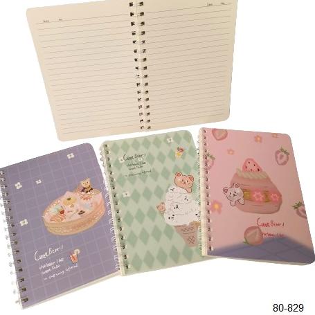 

Murah - Diary spiral A5 80-829 cuee bear // spiral buku catatan korea lucu ..
