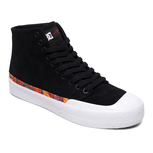 DC Shoes Men T-Funk Hi S Shoes Black/White Print ADYS300558