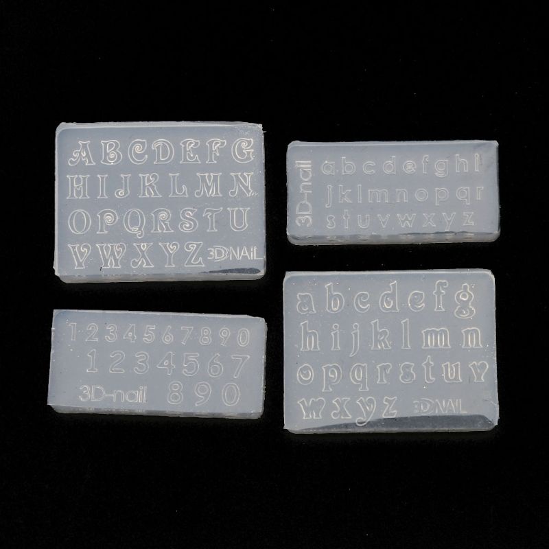 SIY  Numbers Letters Pendant Resin Silicone Mold Jewelry Making Tools Nail Art Crafts