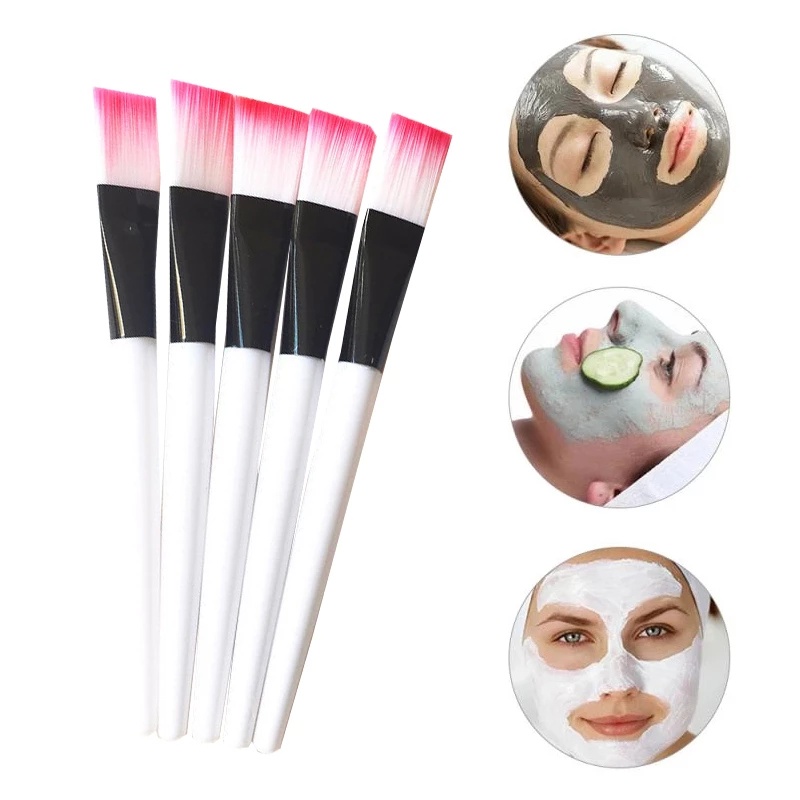 1pc Kuas Masker Wajah Bahan Nilon Bulu Lembut Tahan Lama Kualitas Tinggi/Aplikator Kosmetik Kulit Wajah/Alat Brushes Makeup Kecantikan Wanita