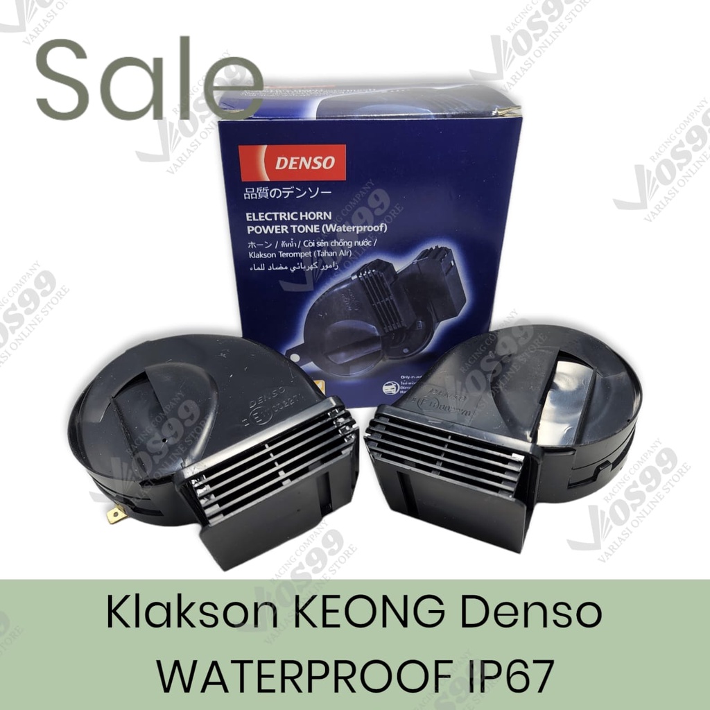 KLAKSON DENSO KEONG TUTUP WATERPROOF ORIGINAL 12V COCOK UNTUK MOTOR DAN MOBIL IP 67 ANTI AIR DAN ANTI DEBU UNIVERSAL