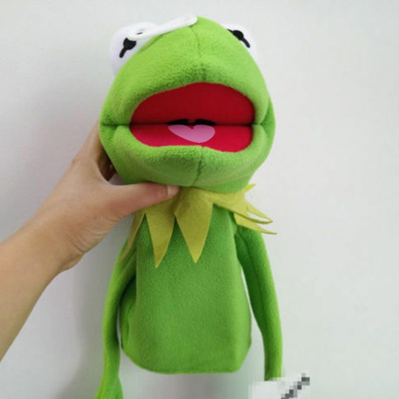 Street The Sesame Show Kermit The Frog Plush Hand Puppet Anak 40cm Mainan Hadiah