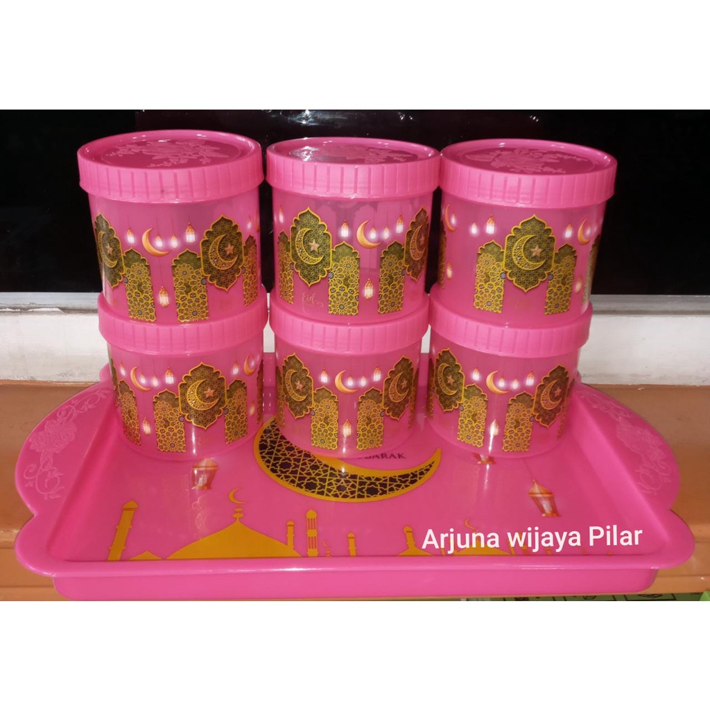 Toples kue 7 in 1, toples 6 nampan 1 +Bubblewrap