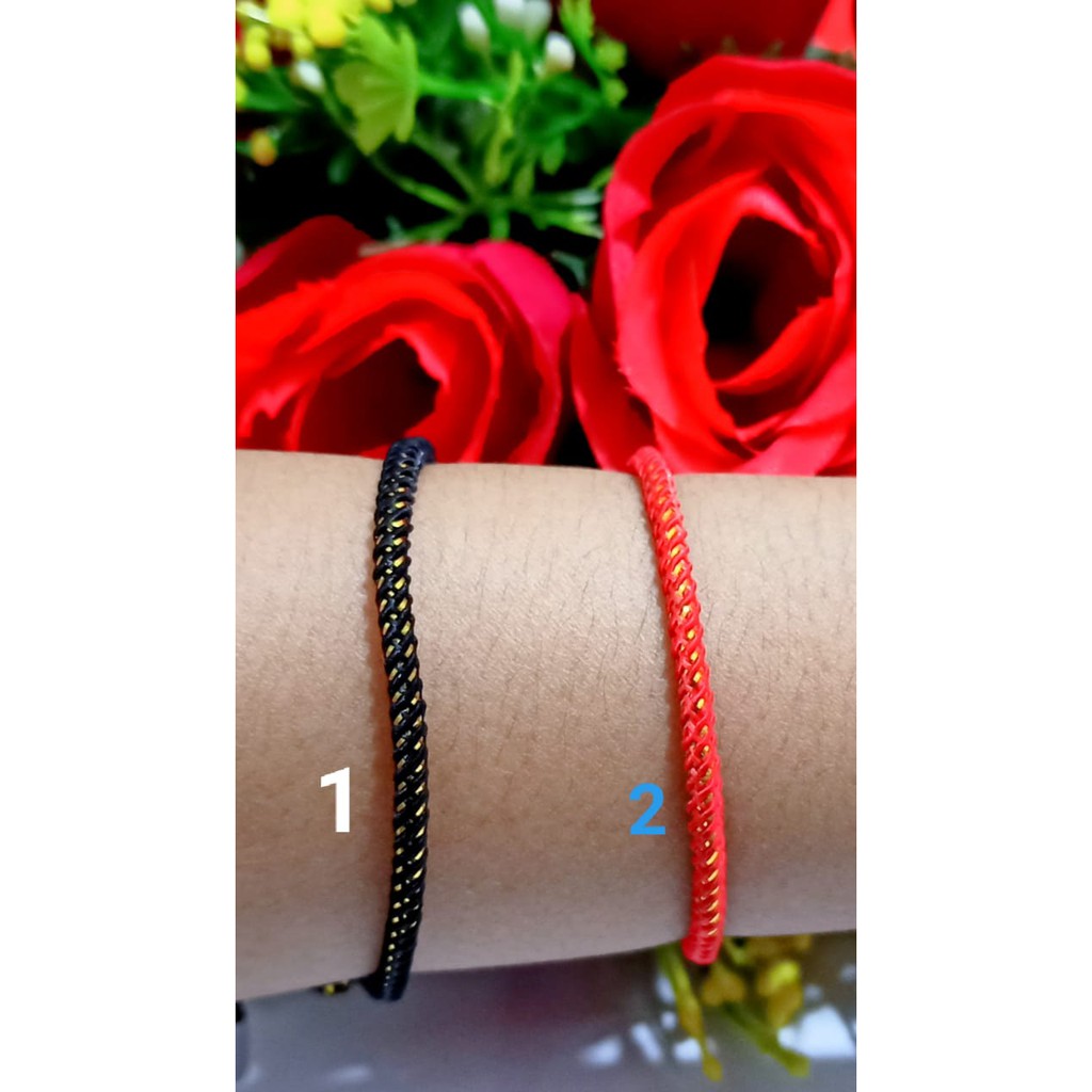 Gelang tali serut silver .xuping