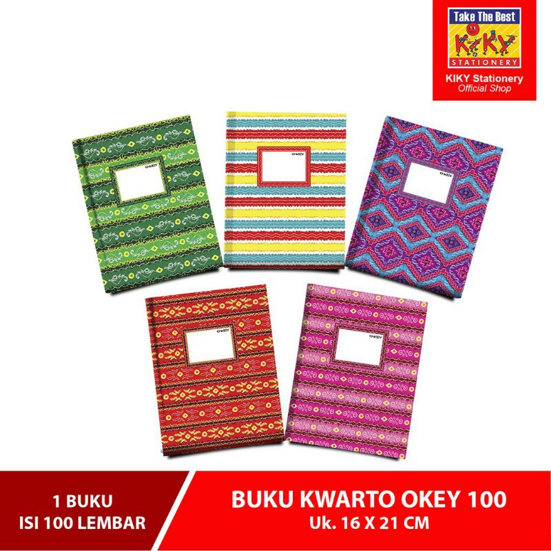 

Buku Okey Hardcover Kwarto 100 lmbr