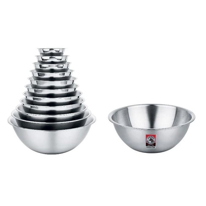 Saji | Mangkok Stainless Steel Serbaguna Mixing Bowl Stainless Zebra