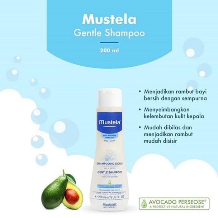 Mustela Bebe Gentle Shampoo / Sampo Bayi - 200ml