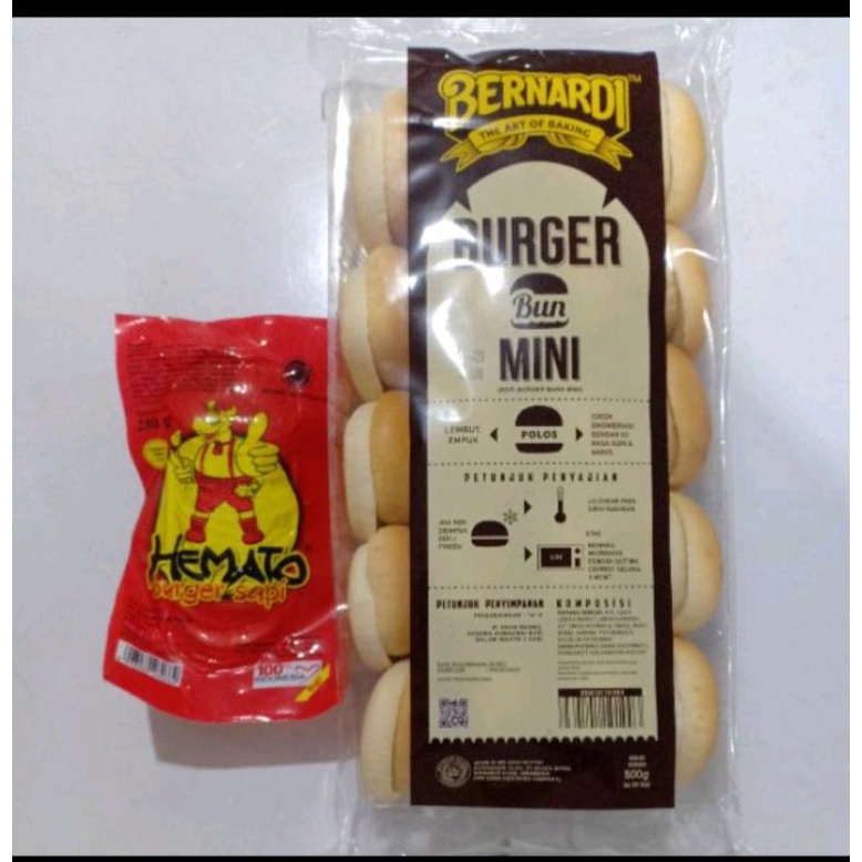 

Bernadi paket burger Mimi isian 20s (hemato)