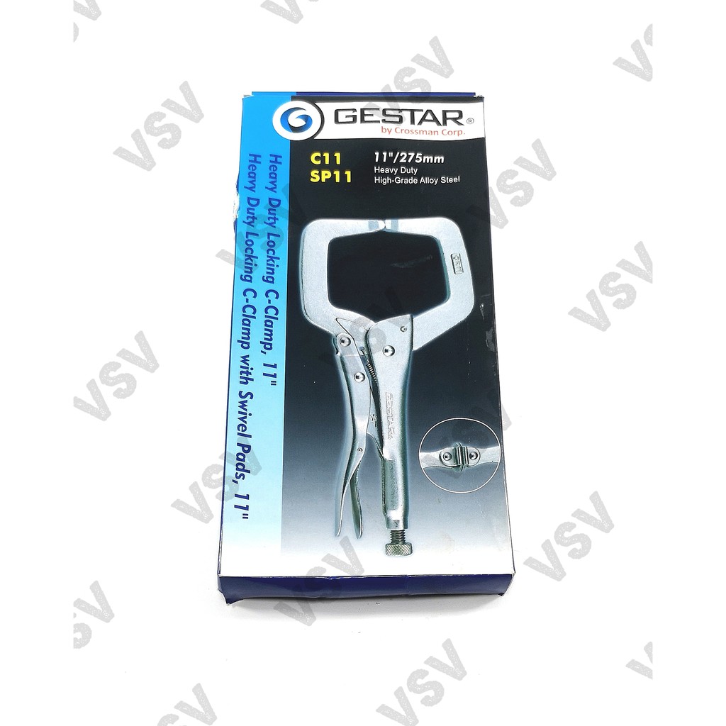 Gestar HD Locking C Clamp 11&quot; Plier Tang buaya 11inch Vise Grip 994-271