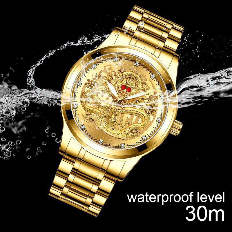 【Stok Siap】✅COD Jam Tangan Pria Naga Anti Air Original FNGEEN S336（Free BOX+Kartu）