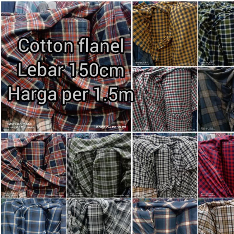 KAIN flanel | cotton flanel kotak