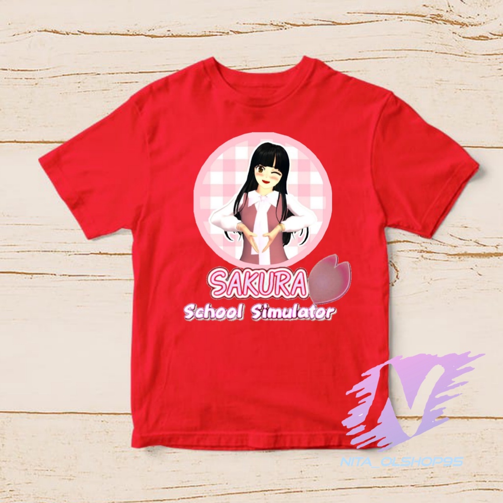 kaos sakura school simulator love kaos anak terlaris