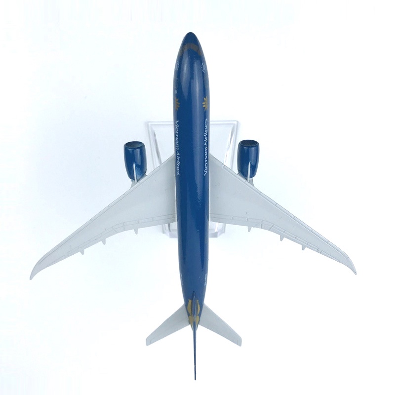 B787 Miniatur Diecast Pesawat Terbang Vietnam Airlines Boeing 787 Bahan Metal Alloy Dengan Stand Display