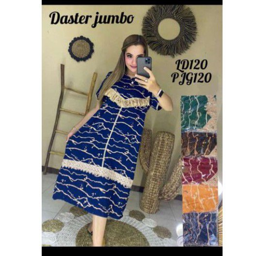MIDI dress daster katun jumbo