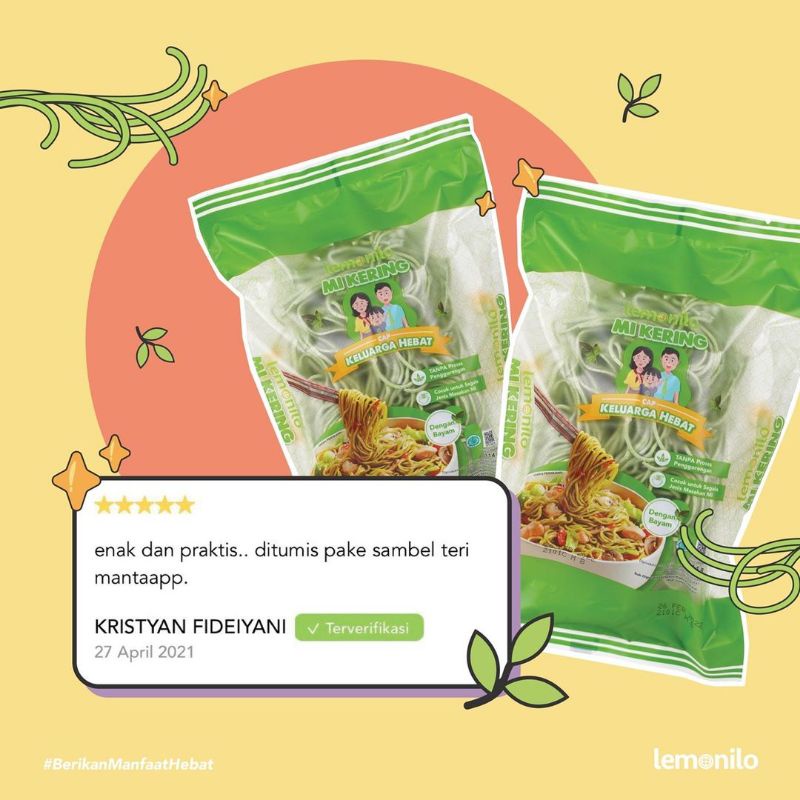 Lemonilo Mie Kering Cap Keluarga Hebat Lemonilo Mi Kering 114gr