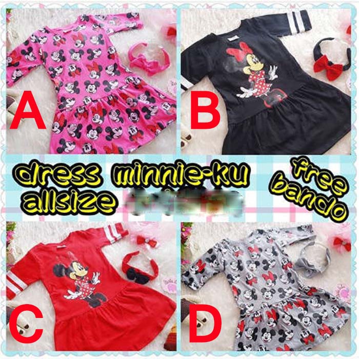 Baju Bayi Perempuan Dress Bayi Minnie