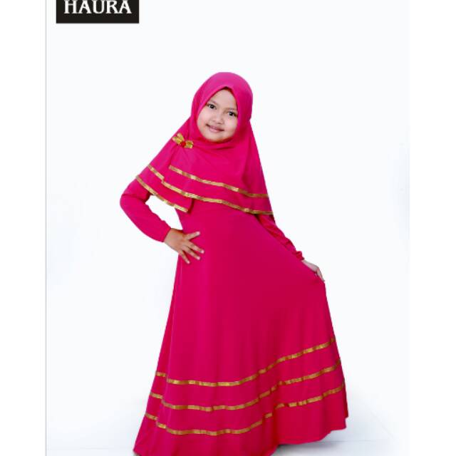  Baju  muslim gamis anak  perempuan gamis polos Shopee  