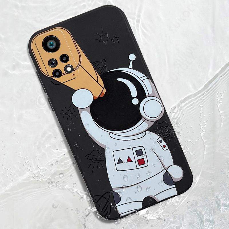 Case Kotak Teleskop Astronot Anti Jatuh Untuk Xiaomi 11 Poco X3 NFC X3 Pro Poco M3 M2 Redmi Note 7 Pro Note 8 Pro Note 9 Pro Note 10 Pro Note 11 Pro Redmi 8 9 10 9A 9T 9T