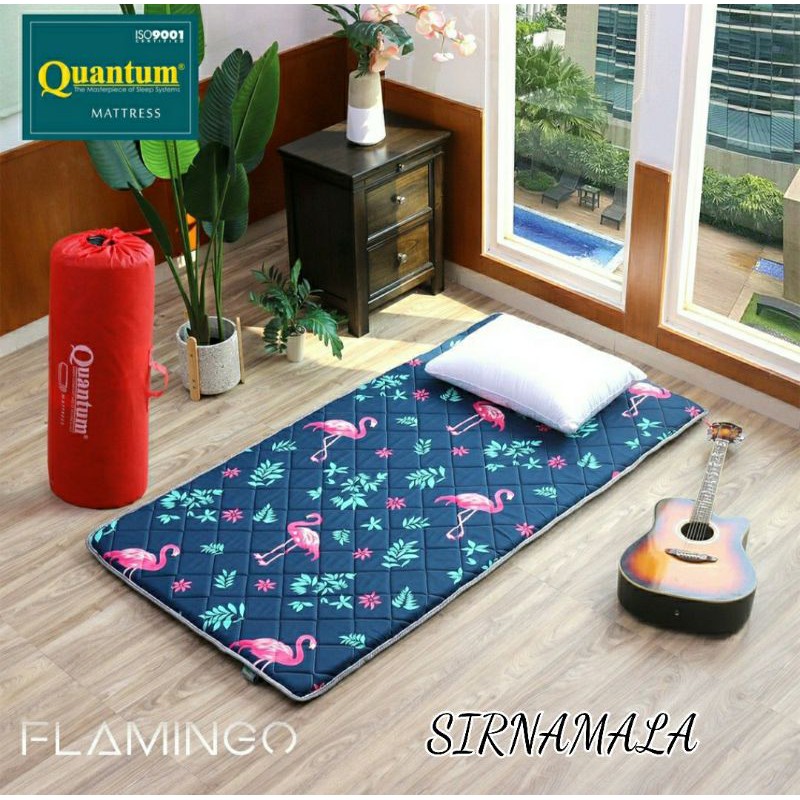 KASUR GULUNG QUANTUM UK. 100 CM / 160 CM / KASUR LIPAT FLAMINGO