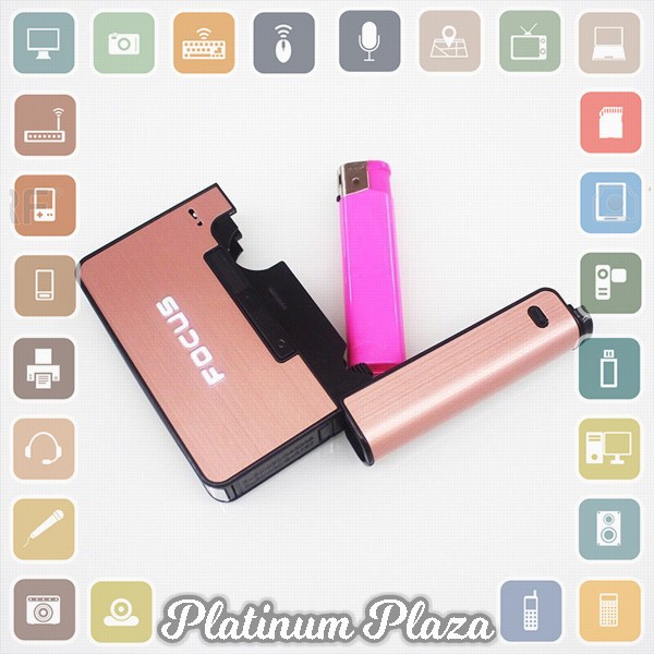 Firetric Kotak Rokok Fashion Bungkus Metal Case with Lighter Korek Api Slot - JD-YH001`2978JS-- Gray