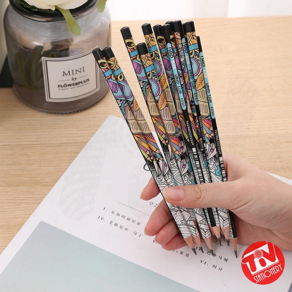 

RB Pensil Motif Deli Arti Graff 2B Graphite (1 pack = 12 pcs)