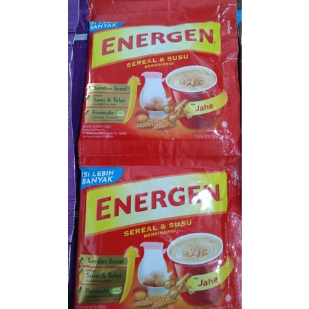 Energen 30/35gr #Rasa# Vanila, Kurma, Jahe, Kacang Ijo, Jagung, Coklat