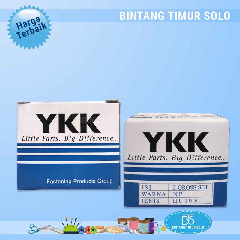 Kancing Hak YKK HU / Kancing Kait / Hak Tanam YKK HU