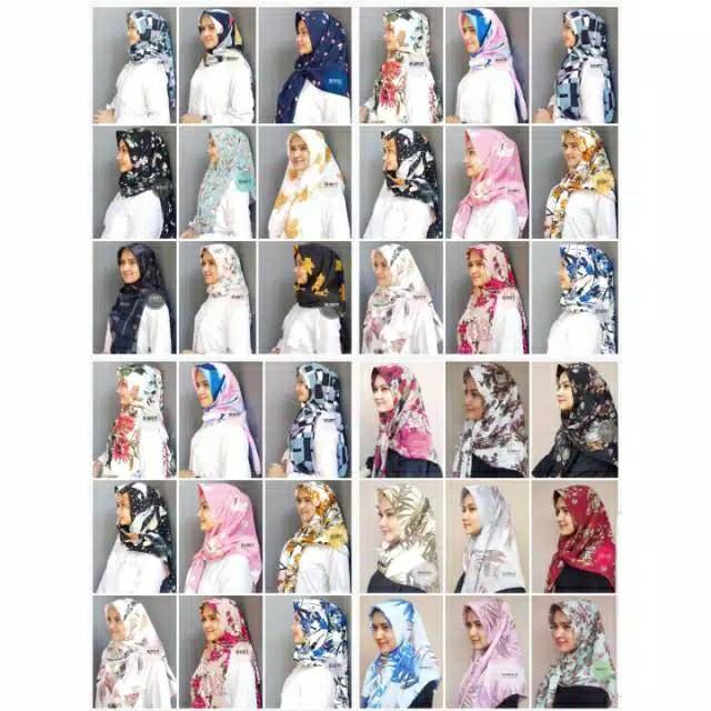 Segitiga instan motif/ segitiga instan/ wolfis/ monalisa/ wolfis monalisa/ hijab premium