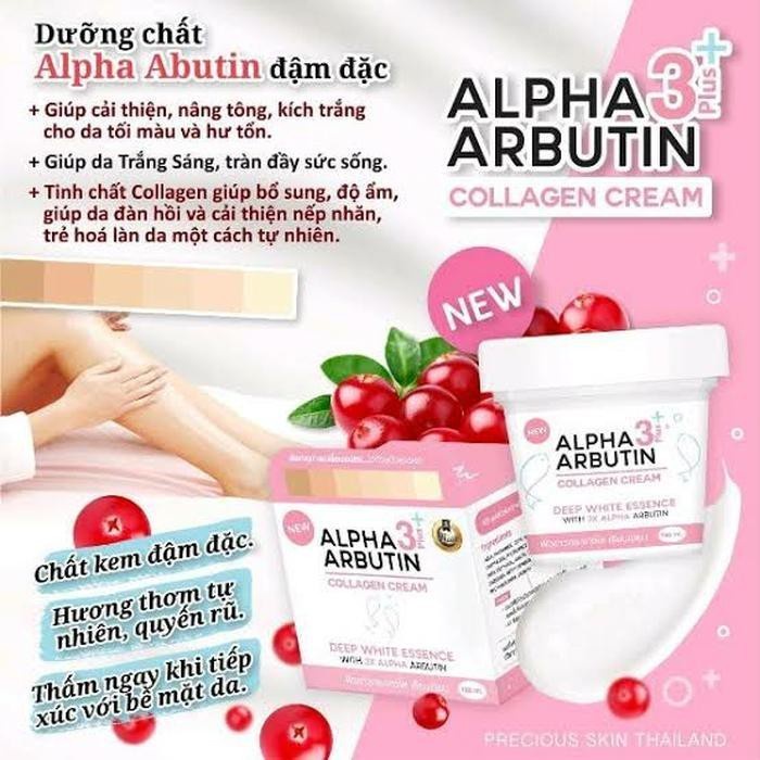 Alpha Arbutin 3 Plus Collagen Deep Essence Whitening Cream Original