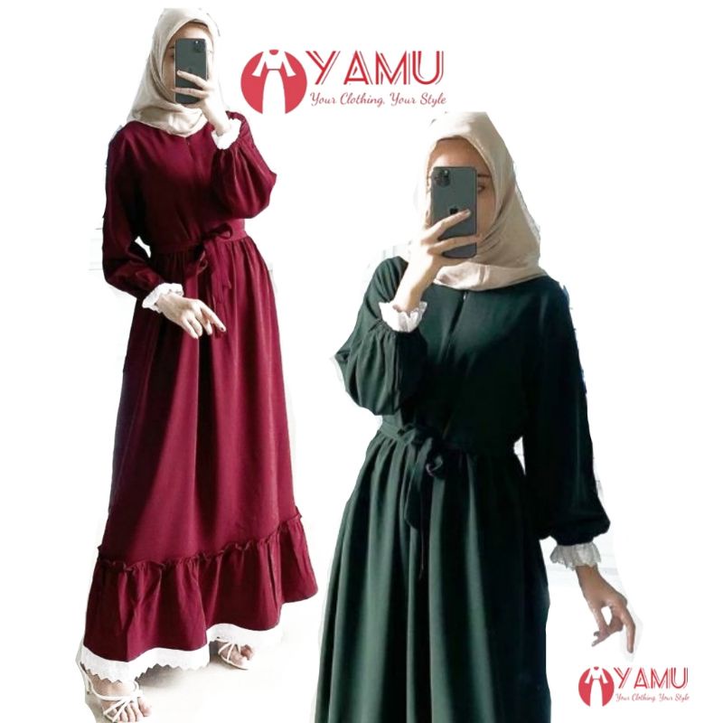 TRAND model Baju Gamis Remaja Terbaru N_muslimah Kekinian 2022