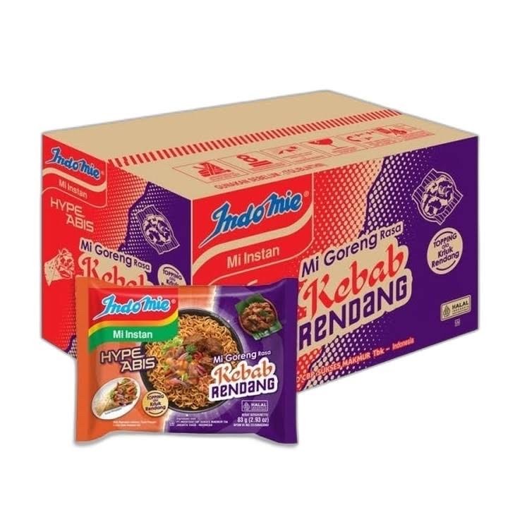 INDOMIE GORENG KEBAB RENDANG HYPE ABIS HALAL 1DUS ISI 40PCS