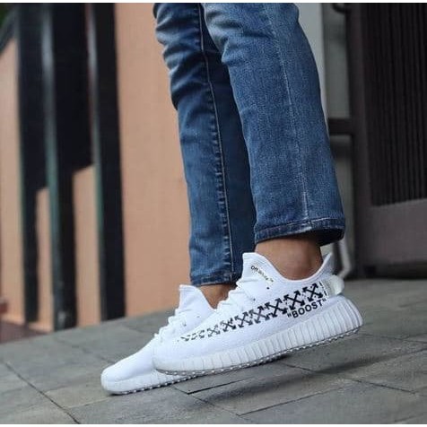 Adidas Yeezy Boost Offwhite Premium Original Sepatu Sneakers Yeezy