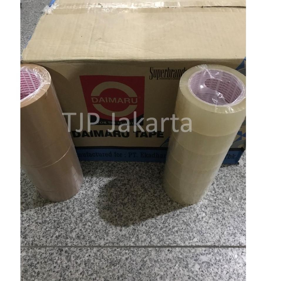 

[EPP❆] ➾↓ Lakban OPP Daimaru 2 inch / 48mm x 90 yard bening dan coklat ↓➳ (Best)