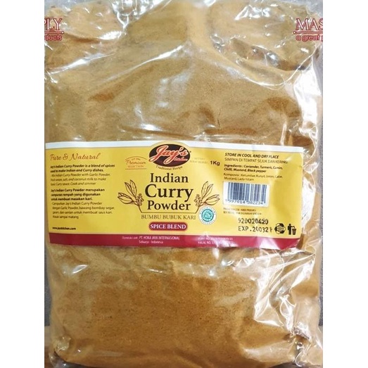 

Jays Indian Curry Powder / Kari Bubuk India Jays 1 KG Halal Enak Best Seller