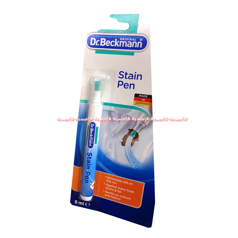 Dr Beckmann Stain Pen 9ml Penghilang Noda Bentuk Pulpen Pena Travel Travelling Made In Germany Drbeckmann Dr Beckman's